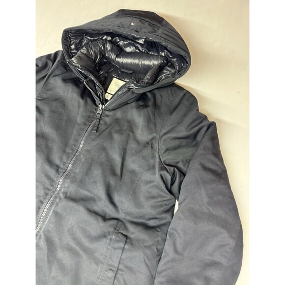 Abercrombie & Fitch 3 In 1 Parka Women's Size L Black Winter Luxe Coat Outerwear - Picture 2 of 13
